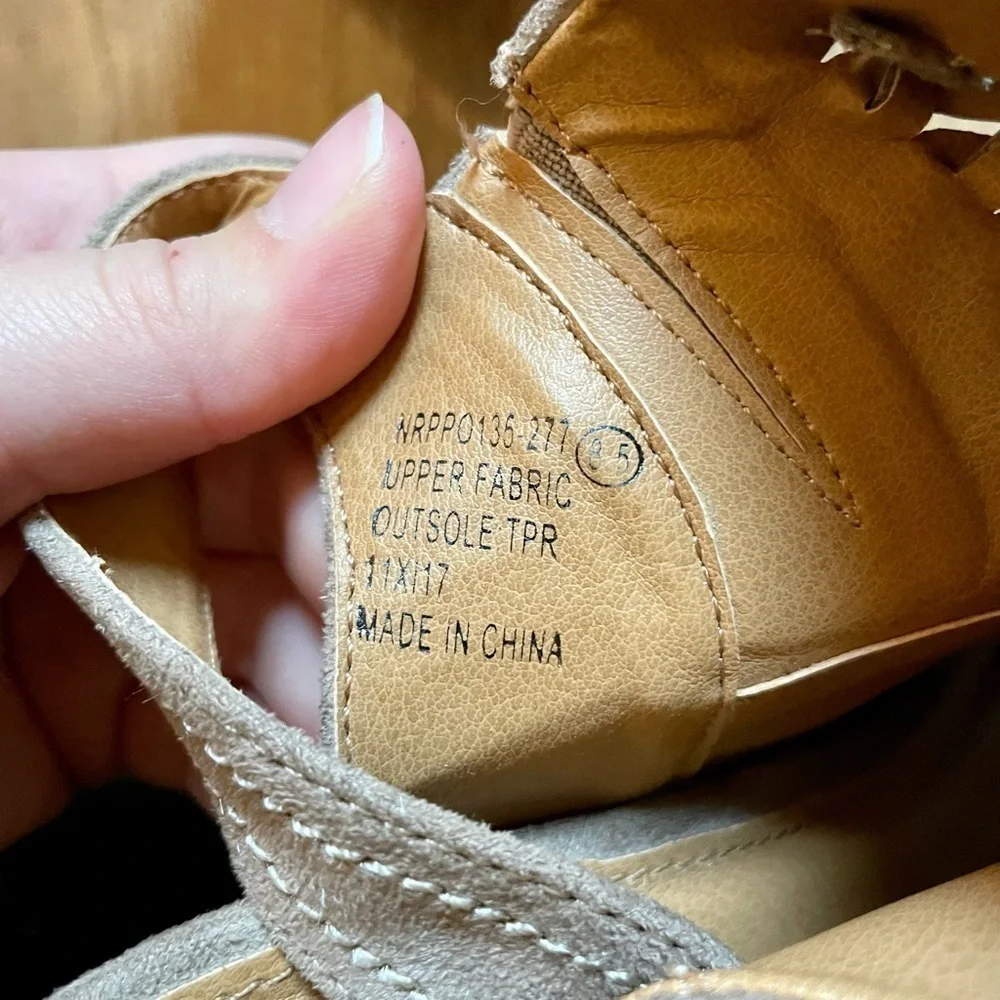 Altar’d State Tan Peep Toe Booties